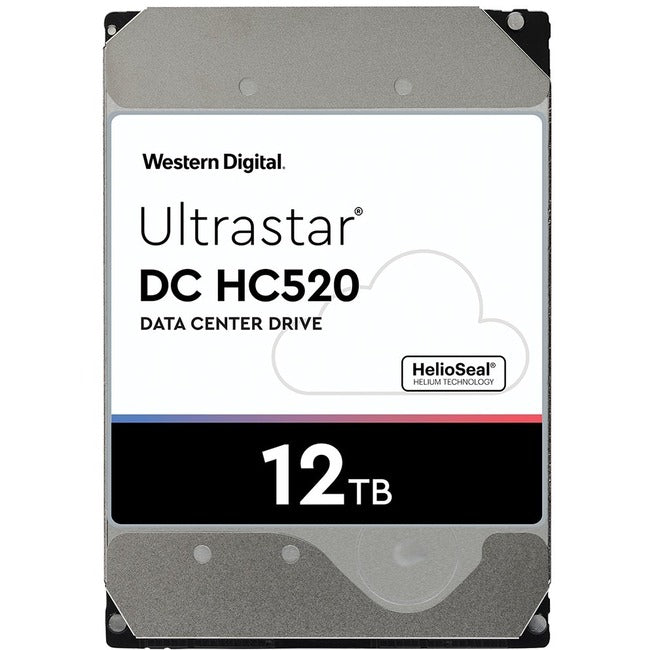 Western Digital Ultrastar DC HC520 HUH721212ALE604 12 TB Hard Drive - 3.5" Internal - SATA (SATA-600)