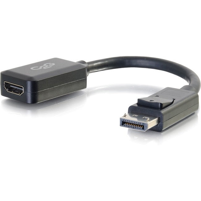 C2G 8in DisplayPort to HDMI Adapter - DP to HDMI - M-F Black