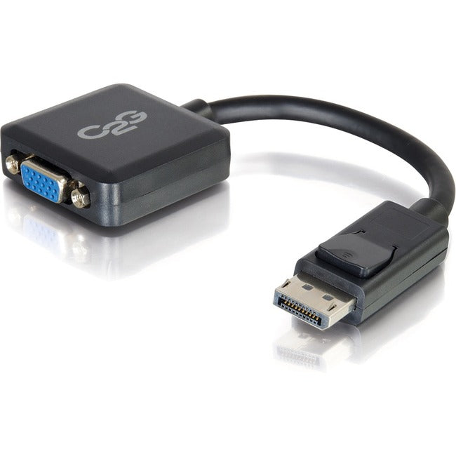 C2G 8in DisplayPort to VGA Adapter Converter - VGA Adapter - M-F Black