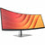 HP E45c G5 44.5" Dual Quad HD (DQHD) Curved Screen LED Monitor - 32:9 - Black, Silver