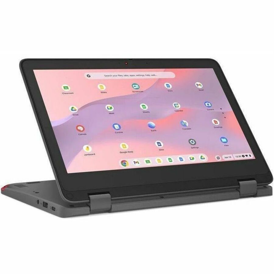 Lenovo 300e Yoga Chromebook Gen 4 82W2000AUS 11.6" Touchscreen Convertible 2 in 1 Chromebook - HD - Octa-core (ARM Cortex A76 + Cortex A55) - 4 GB - 32 GB Flash Memory - Graphite Gray