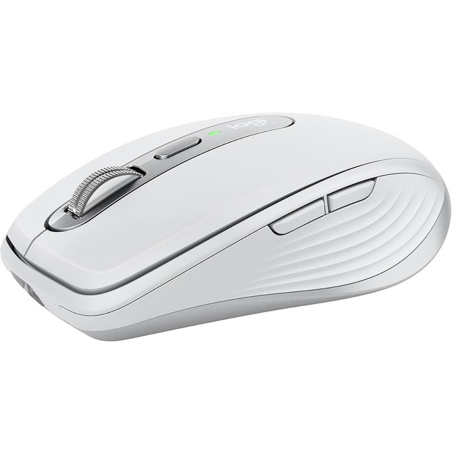 Logitech MX Anywhere 3 for Mac Compact Performance Mouse, Wireless, Comfortable, Ultrafast Scrolling, Any Surface, Portable, 4000DPI, Customizable Buttons, USB-C, Bluetooth, Apple Mac, iPad, Pale Gray