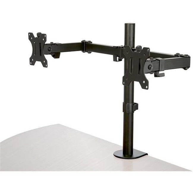 StarTech.com Desk Mount Dual Monitor Arm - Ergonomic VESA Compatible Mount for up to 32 inch Display - Desk Clamp - Grommet - Articulating