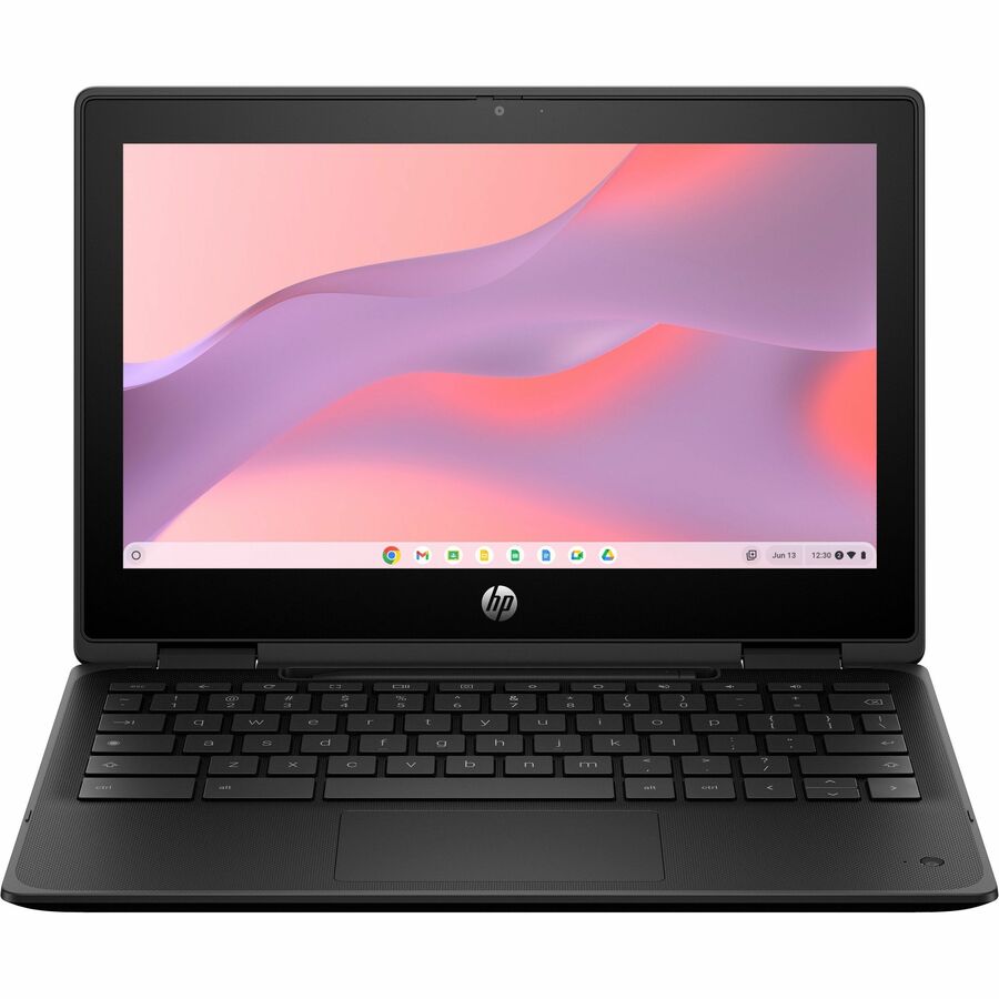 HP Fortis Flip G1m 11.6" Touchscreen Convertible 2 in 1 Chromebook - HD - Octa-core (ARM Cortex A76 + Cortex A55) - 32 GB Flash Memory - English Keyboard - Jet Black