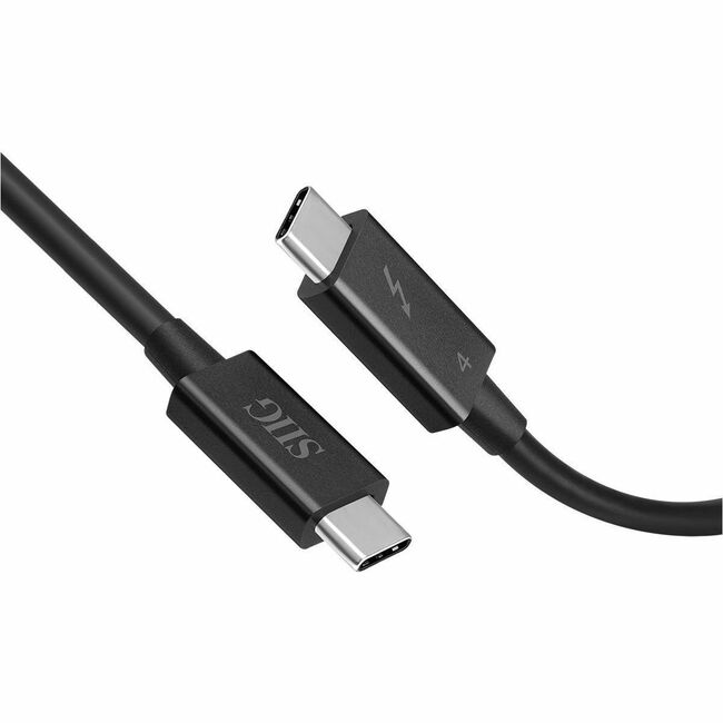 SIIG Thunderbolt 4 Cable 2.3ft (0.7M) - 8K@60Hz Display - 40Gbps Data Transfer - Up to 240W Charging - Intel Thunderbolt Certified