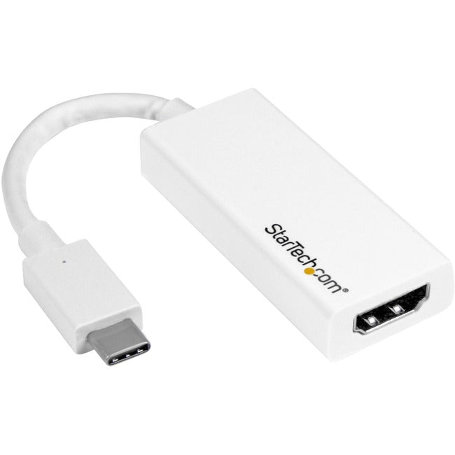 StarTech.com USB C to HDMI Adapter - White - Thunderbolt 3 Compatible - USB-C Adapter - USB Type C to HDMI Dongle Converter