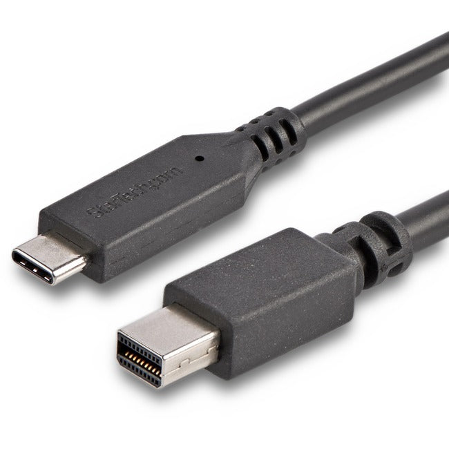StarTech.com 6 ft. - 1.8 m USB-C to Mini DisplayPort Cable - 4K 60Hz - Black - USB 3.1 Type-C to Mini DP Adapter Cable - mDP Cable