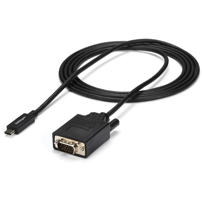 StarTech.com 2m - 6 ft USB C to VGA Cable - USB Type C to VGA - 1920 x 1200 - Black