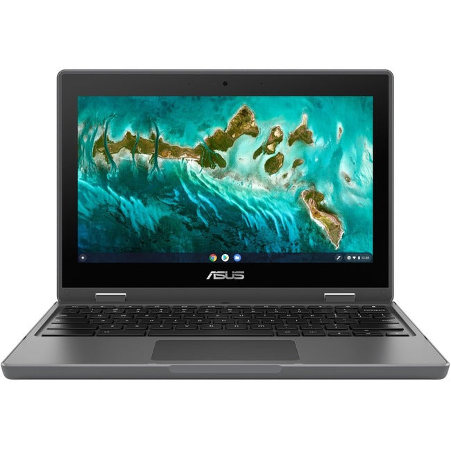 Asus Chromebook Flip CR1 CR1100FKA-YZ142T-S 11.6" Touchscreen Convertible Chromebook - HD - 1366 x 768 - Intel Celeron N5100 Quad-core (4 Core) 1.10 GHz - 4 GB Total RAM - 32 GB Flash Memory - Dark Gray