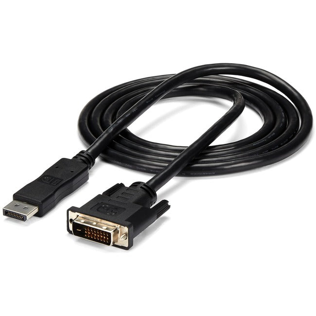 StarTech.com 6ft - 1.8m DisplayPort to DVI Cable - 1920x1200 - DVI Adapter Cable - Multi Monitor Solution for DP to DVI Setup (DP2DVIMM6)