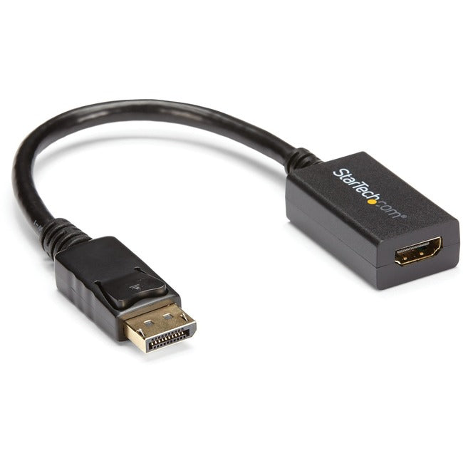 StarTech.com DisplayPort to HDMI Adapter, 1080p DP to HDMI Video Converter, DP to HDMI Monitor-TV Dongle, Passive, Latching DP Connector