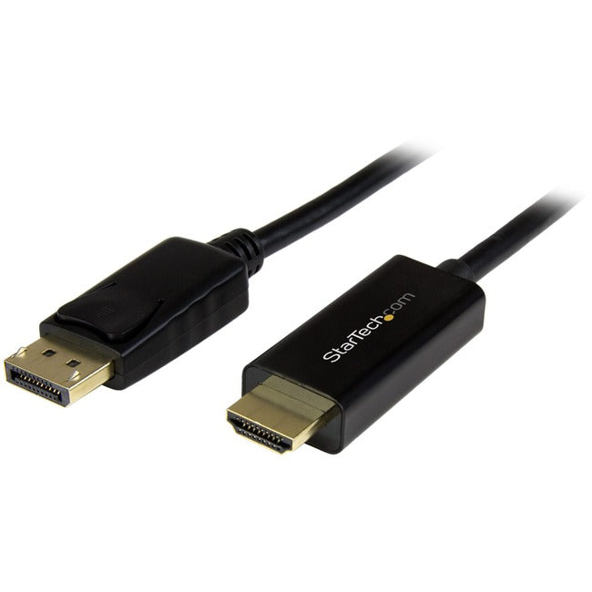 StarTech.com DisplayPort to HDMI Adapter Cable - 5 m (16 ft.) - DP to HDMI Adapter with Built-in Cable - (M - M) Ultra HD 4K 30 Hz