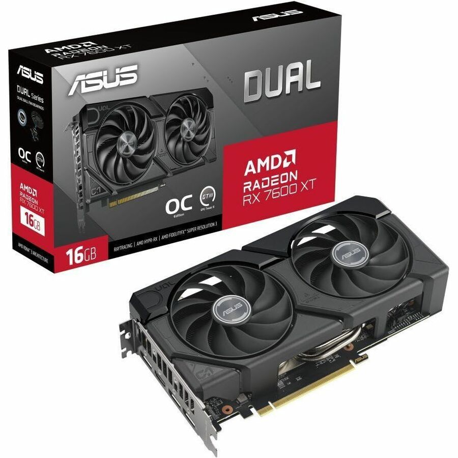 Asus AMD Radeon RX 7600 XT Graphic Card - 16 GB GDDR6