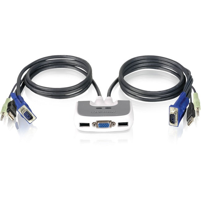IOGEAR MiniView Micro USB Plus 2-Port KVM Switch