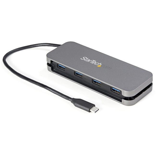 StarTech.com 4 Port USB C Hub - 4x USB-A - 5Gbps USB 3.0 Type-C Hub (USB 3.2-3.1 Gen 1) - Bus Powered - 11" Long Cable w- Cable Management