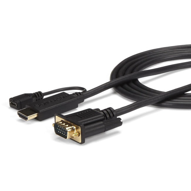 StarTech.com HDMI to VGA Cable - 6 ft - 2m - 1080p - 1920 x 1200 - Active HDMI Cable - Monitor Cable - Computer Cable