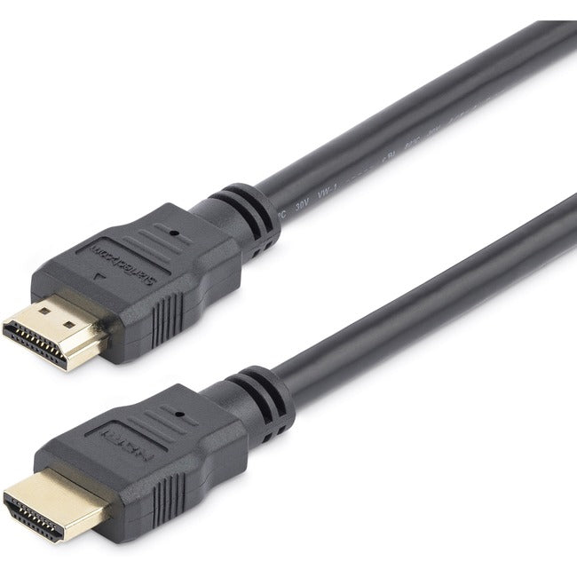 StarTech.com 12ft-3.7m HDMI Cable, 4K High Speed HDMI Cable with Ethernet, Ultra HD 4K 30Hz Video, HDMI 1.4 Cable-HDMI Monitor Cord, Black