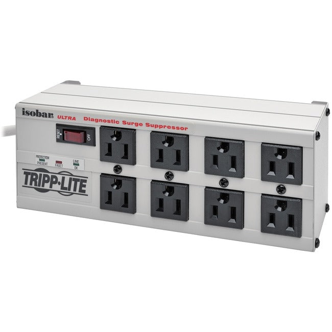 Tripp Lite Isobar Surge Protector Metal 8 Outlet 12' Cord 3840 Joules