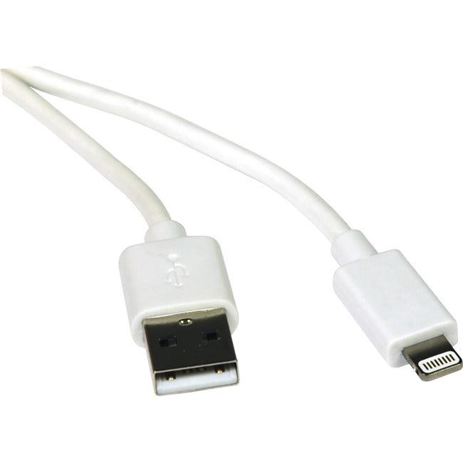 Tripp Lite 3ft Lightning USB Sync-Charge Cable for Apple Iphone - Ipad White 3'