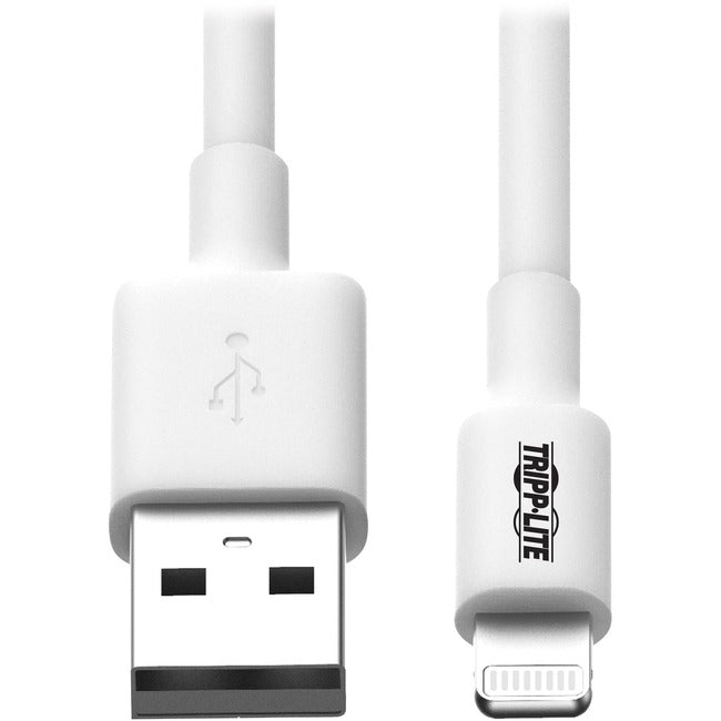 Tripp Lite 10ft Lightning USB-Sync Charge Cable for Apple Iphone - Ipad White 10'