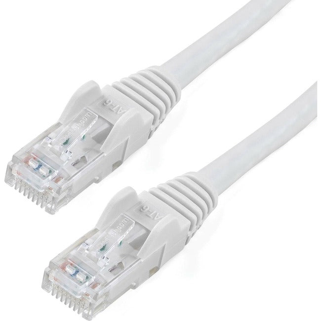 StarTech.com 100ft CAT6 Ethernet Cable - White Snagless Gigabit - 100W PoE UTP 650MHz Category 6 Patch Cord UL Certified Wiring-TIA