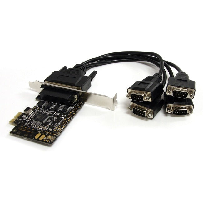 StarTech.com 4 Port PCI Express Serial Card w- Breakout Cable