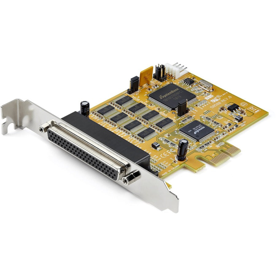 StarTech.com 8-Port PCI Express RS232 Serial Adapter Card - PCIe to Serial DB9 RS232 Controller Card - 16C1050 UART - 15kV ESD - Win/Linux