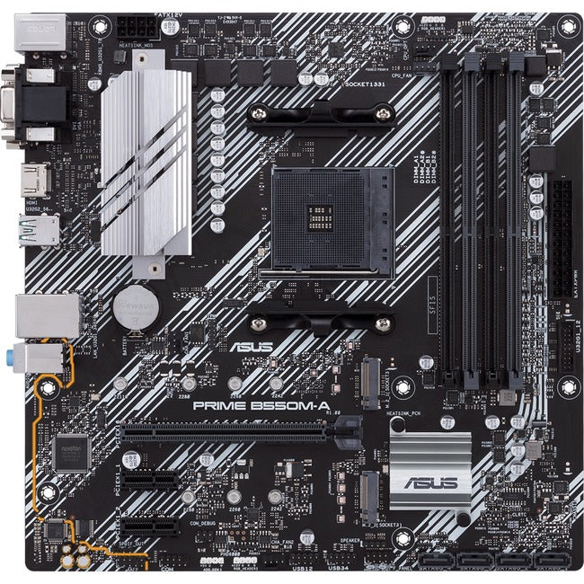 Asus Prime B550M-A-CSM Desktop Motherboard - AMD B550 Chipset - Socket AM4 - Micro ATX