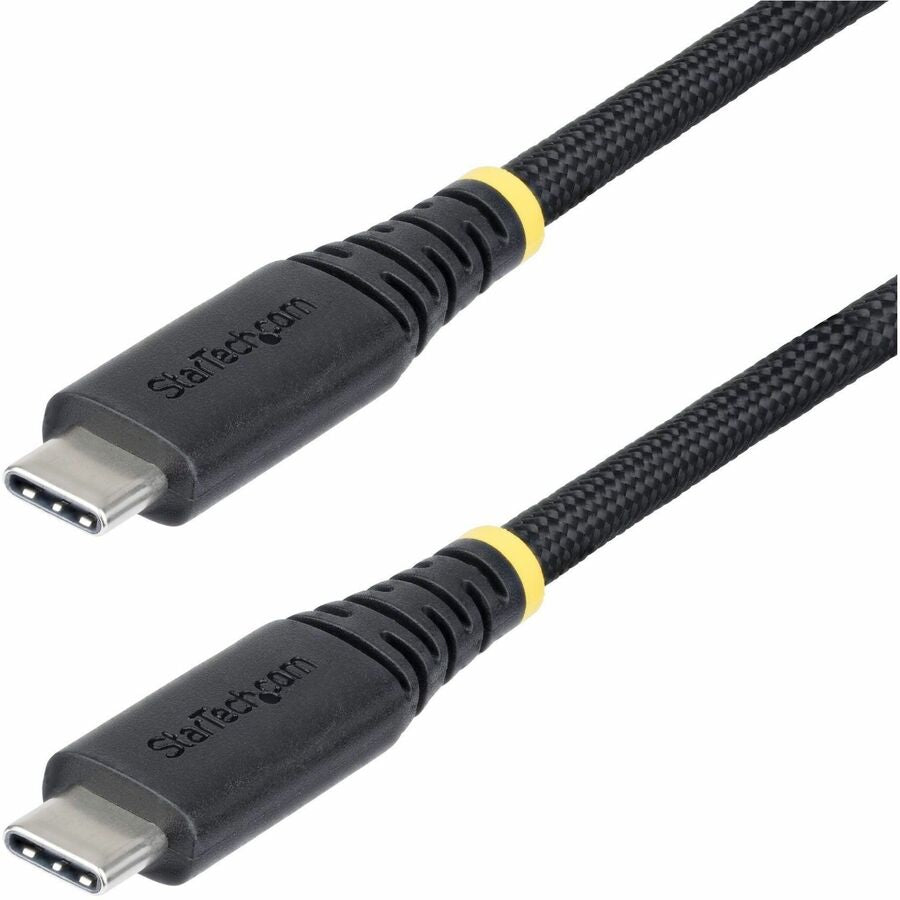 StarTech.com 10ft (3m) USB-C Charging Cable, 240W PD EPR, Dual-Layer Silicone/Braided Jacket, Rugged USB 2.0 Laptop Charge Cord, USB-IF