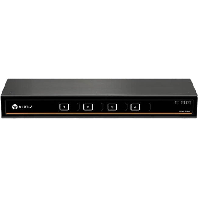 Vertiv Cybex SC800 Secure KVM| 4 Port Universal DP-H Single Display| CAC PP4.0