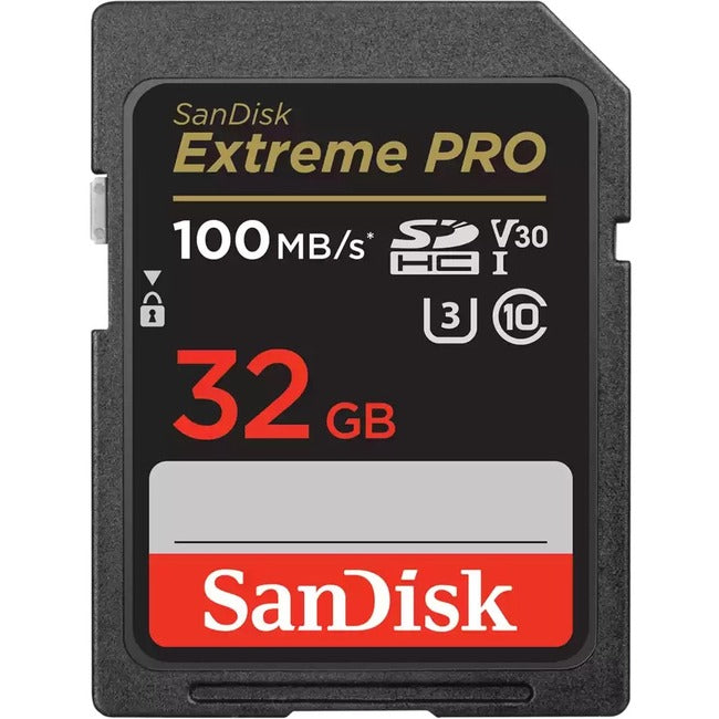 SanDisk Extreme PRO 32 GB Class 10/UHS-I (U3) V30 SDHC - 1 Pack