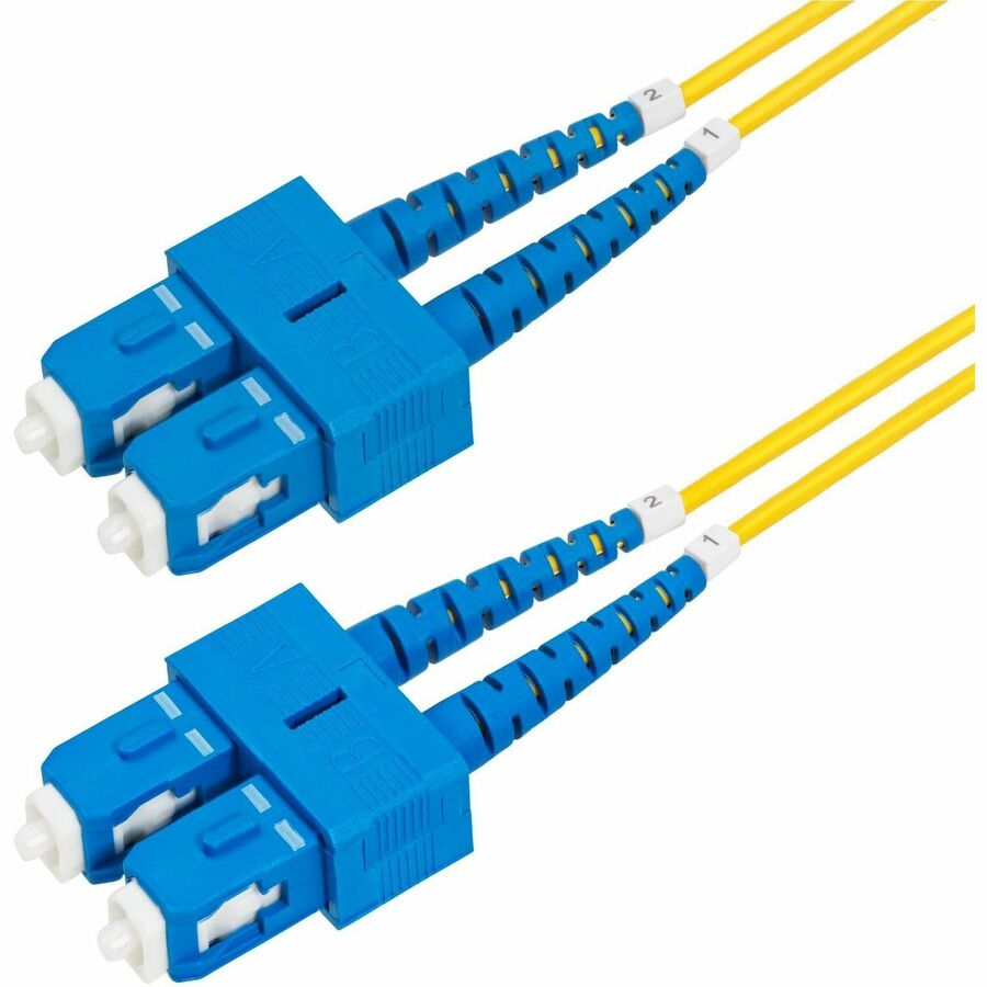 StarTech.com 10m (32.8ft) SC to SC (UPC) OS2 Single Mode Duplex Fiber Optic Cable, 9/125µm, 40G/100G, LSZH Fiber Patch Cord