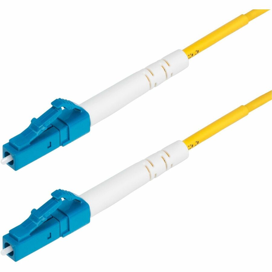 StarTech.com 2m (6.6ft) LC to LC (UPC) OS2 Single Mode Simplex Fiber Optic Cable, 9/125µm, 40G/100G, LSZH Fiber Patch Cord