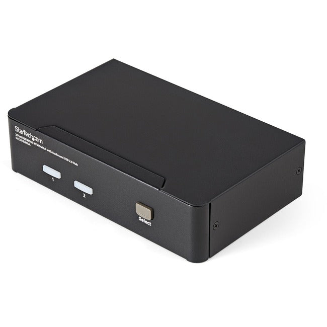 StarTech.com 2 Port USB HDMI KVM Switch w- Audio & USB 2.0 Hub