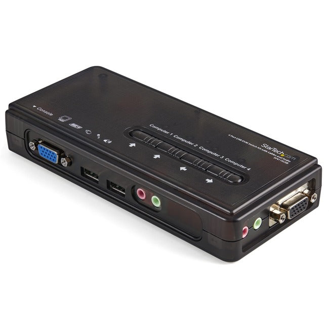 StarTech.com StarTech.com SV411KUSB - KVM / audio switch - USB - 4 ports - 1 local user