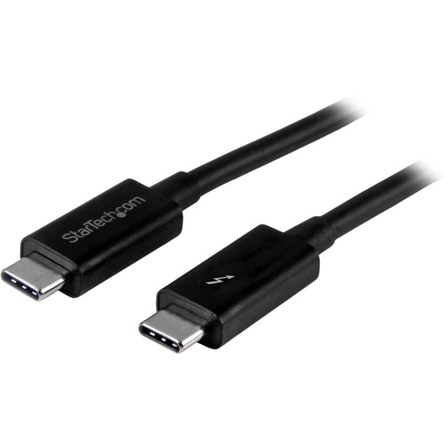 StarTech.com Thunderbolt 3 Cable - 3 ft - 1m - 4K 60Hz - 20Gbps - USB C to USB C Cable - Thunderbolt 3 USB Type C Charger Cable