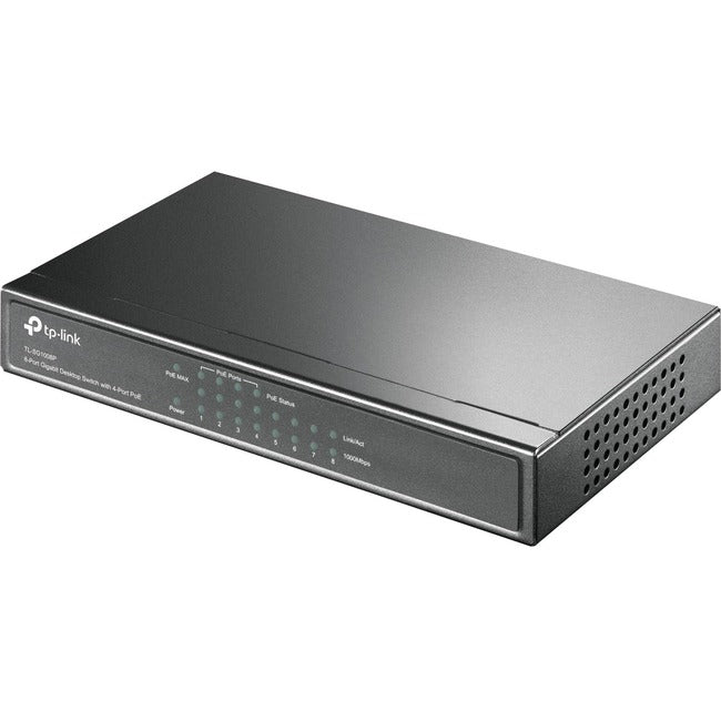 TP-LINK TL-SG1008P 8-Port Gigabit Desktop POE Switch with 4 PoE Ports