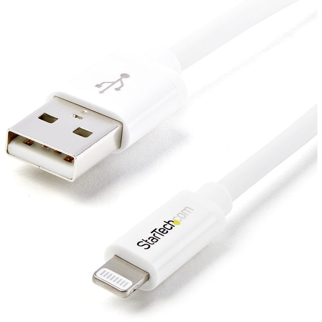 StarTech.com 2m (6ft) Long White Apple® 8-pin Lightning Connector to USB Cable for iPhone - iPod - iPad