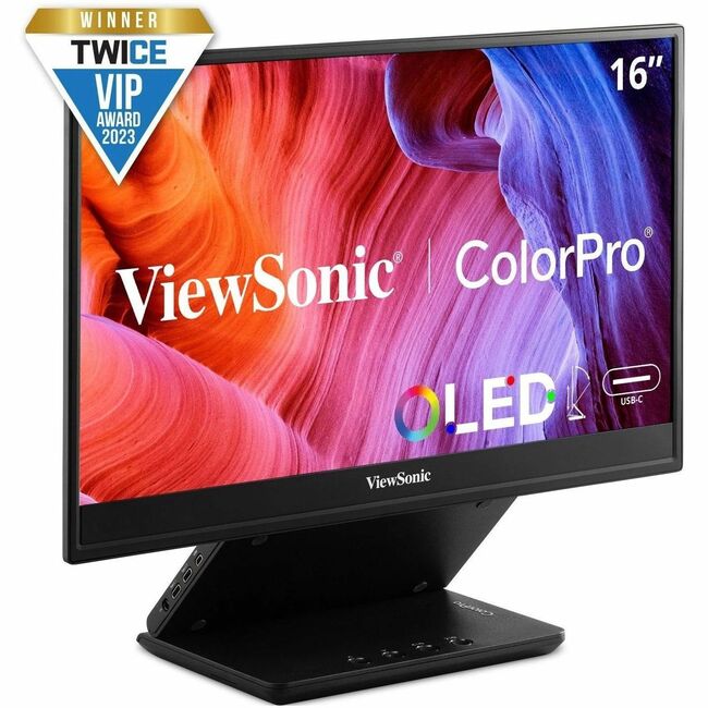 ViewSonic ColorPro VP16-OLED 15.6" Full HD OLED Monitor - 16:9 - Black