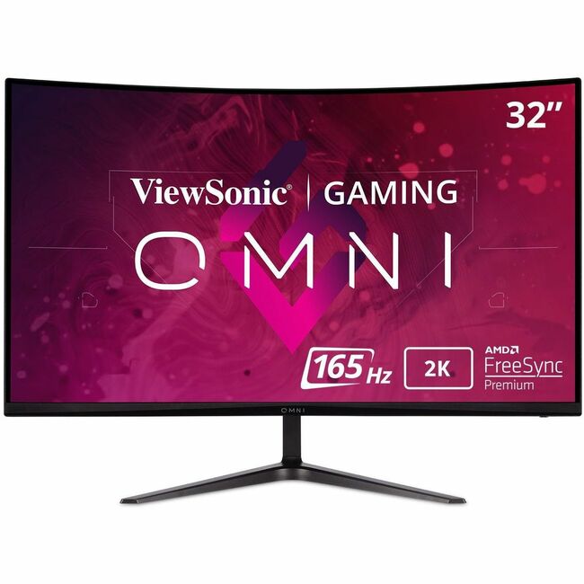 ViewSonic OMNI VX3218C-2K 31.5" WQHD Curved Screen LED Gaming LCD Monitor - 16:9 - Black