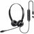 Adesso Headset with Push to talk, Volume +/-, Answer/End Call Controls