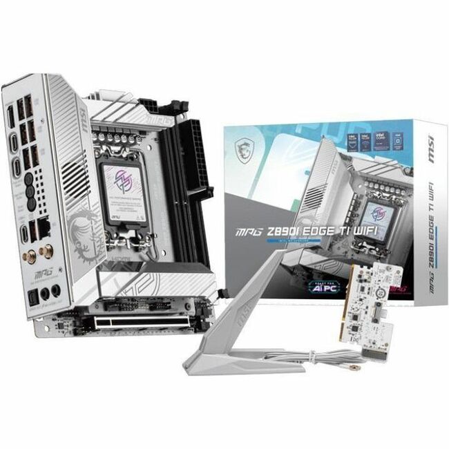 MSI MPG Z890I EDGE TI WIFI Gaming Desktop Motherboard - Intel Z890 Chipset - Socket LGA-1851 - Mini ITX