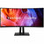 ViewSonic ColorPro VP3456a - 34" 21:9 Curved UWQHD Monitor with 75Hz, FreeSync, 100W USB C, RJ45, sRGB - 400 cd/m²